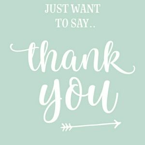 Just would like to Thank Everyone!!!